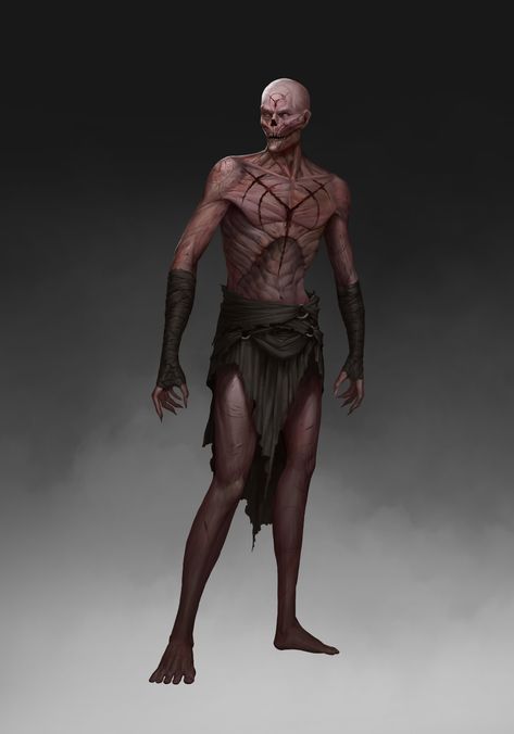 ArtStation - slave concept Wasteland Warrior, D D Monsters, Fantasy Beasts, Viking Art, Monster Concept Art, Dnd Art, Fantasy Monster, Concept Art Drawing, Fantasy Concept Art