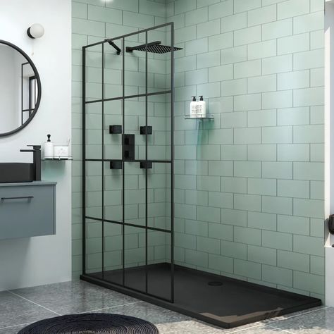 Small Shower Room Ideas Layout, Walk In Wet Room, Wet Room Shower Screens, Wall Profile, Easy Clean Shower, Wet Room Screens, Wet Room Shower, Loft Bathroom, Wet Room