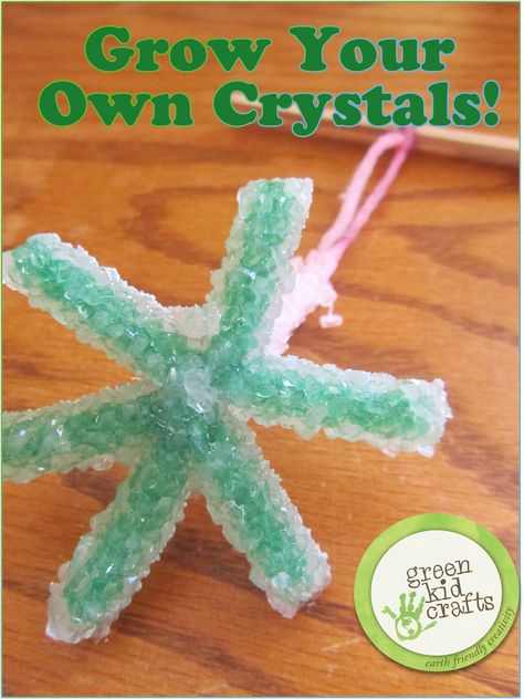 Make these beautiful crystals at home using supplies from your pantry, Winter Science Projects, Crystals At Home, Snowflakes Science, Make Crystals, Winter Stem Activities, Winter Science Activities, Grow Your Own Crystals, Winter Science Experiments, Winter Science