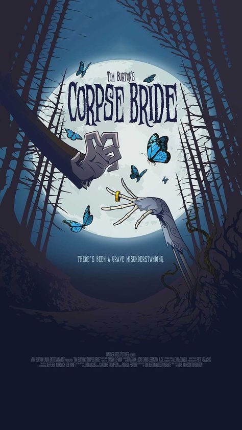 Corpse Bride Movie, The Corpse Bride, Tim Burton Corpse Bride, Tim Burton Art, Tim Burton Films, Tim Burton Movie, رعب نفسي, Movie Poster Wall, Japon Illustration