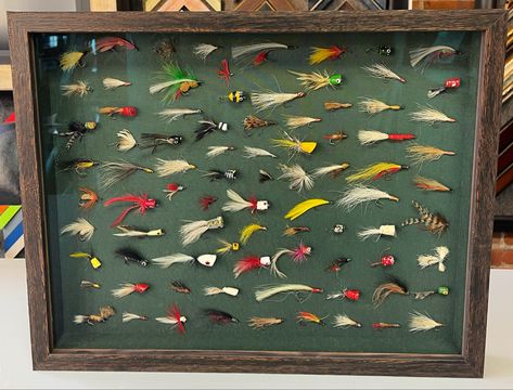 Fishing Lure Shadow Box Ideas, Cabin Fever, Favorite Hobby, Big Boy Room, Eu Flag, Fishing Lures, Boy Room, Shadow Box, Custom Framing