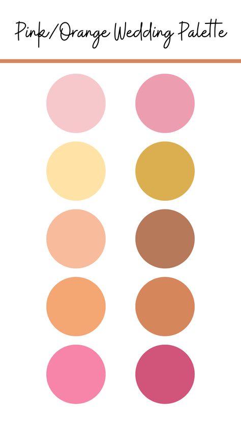 Orange Pink Cream Wedding, Pink Orange White Wedding, Pink Yellow And Orange Wedding, Pastel Pink And Orange Wedding, Orange Wedding Palette, Pink And Yellow Wedding Theme, Pink Orange Yellow Wedding, Pink And Orange Wedding Theme, Olsen Wedding