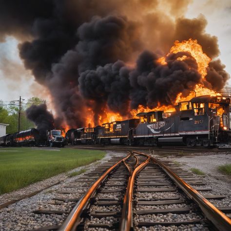 Massive Fire and Evacuations as Train Derails in Ohio Town

#Ohiotown #trainderailment Train Accident, Southern Trains, Work Accident, Limbus Company, February 3rd, Norfolk Southern, Hazardous Materials, Train Wreck, Old Trains