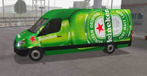 MB Sprinter Skin Heineken Truck Simulator Ultimate Skin, Mb Sprinter, Mercedes Benz Sprinter, Benz Sprinter, New Skin, Just Go, Mercedes Benz, Bmw, Trucks