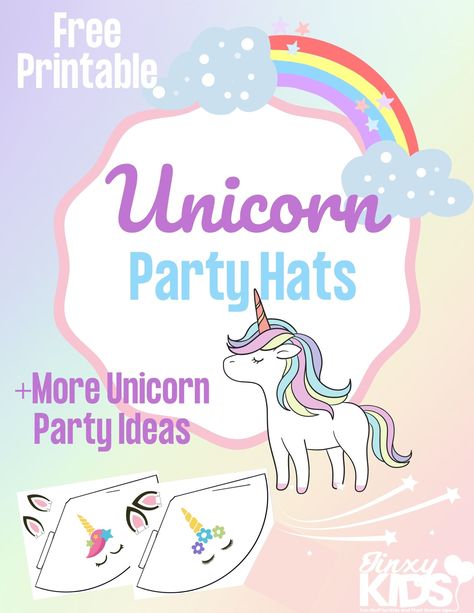 National Puzzle Day, Unicorn Party Hats, Printable Unicorn Birthday, Unicorn Birthday Party Ideas, Unicorn Birthday Decorations, Unicorn Craft, Unicorn Party Invites, Birthday Party Games For Kids, Unicorn Themed Birthday Party