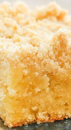 Lemon Coffee Cake ~ Can be Made with or without Warm Lemon Butter Glaze Lemon Coffee Cake, Lemon Coffee, Breakfast Coffee Cake, Lemon Dessert Recipes, Breakfast Sweets, Coffee Cake Recipes, A Piece Of Cake, Lemon Desserts, Piece Of Cake