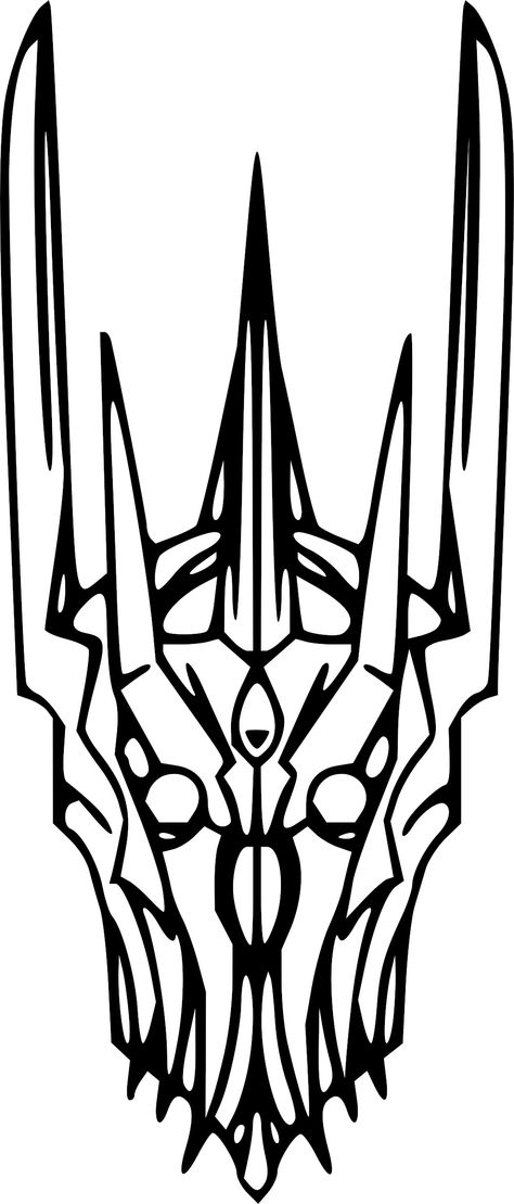 Sauron Helmet Tattoo, Lotr Flash Tattoo, Lord Of The Rings Line Art, Gandalf Tattoo, Lotr Tattoo, Lord Of The Rings Tattoo, Helmet Tattoo, Cool Stencils, Armor Tattoo