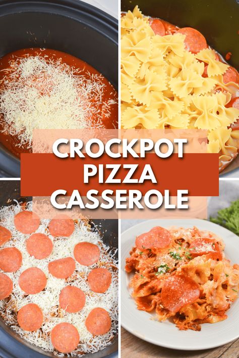 Pizza Casserole In Crockpot, Pizza In A Crockpot Recipe, Crock Pot Pizza Pasta, Pizza Pasta Crockpot Recipe, Pizza Pasta Crockpot, Pizza Crockpot Recipes, Crockpot Pizza Pasta, Slow Cooker Pizza Pasta, Pizza Casserole Crockpot