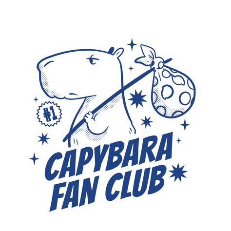 Capybara fan club editable t-shirt design template Tshirt Logo Design Ideas, Shirt Design Template, Barcode Design, Merch By Amazon, Cool Graphics, T Shirt Design Template, Shirt Maker, Custom Tshirt Design, Fan Club