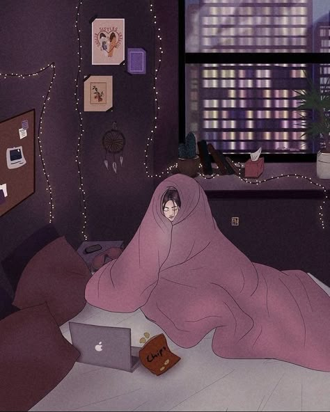 Watching Movies Aesthetic Night Laptop, Lofi Girl Aesthetic, Watching Movies Aesthetic Night, Aesthetic Bedroom Night, Watching Movies Aesthetic, Late Night Movie, Kino Box, Lofi Girl, Night Movie