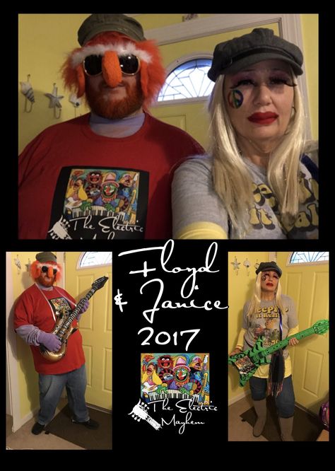 Janice and Floyd from Muppets Electric Mayhem Janice Muppets Costume, Mayhem Costume, Hippie Bands, Electric Mayhem, Run Disney Costumes, Fraggle Rock, Beauty Inspo, Run Disney, Couples Costumes