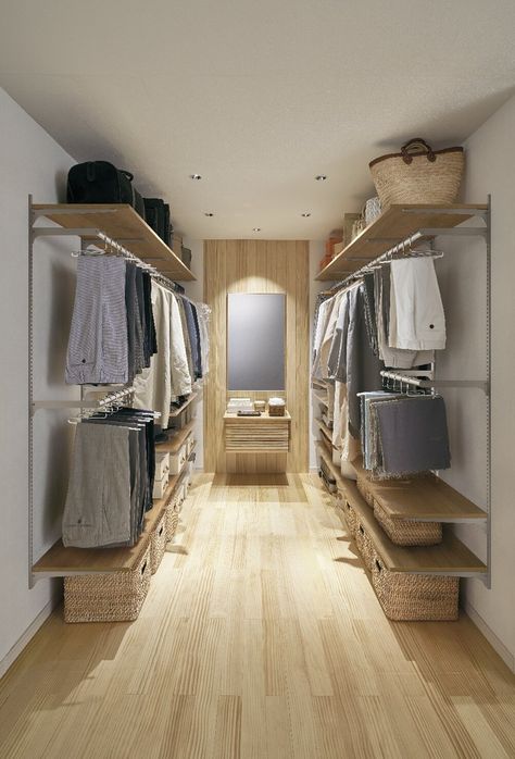 Diy Walk In Closet, Family Closet, Walking Closet, Dream Closet Design, Closet Design Layout, Closet Renovation, Open Closet, Closet Layout, Wardrobe Room