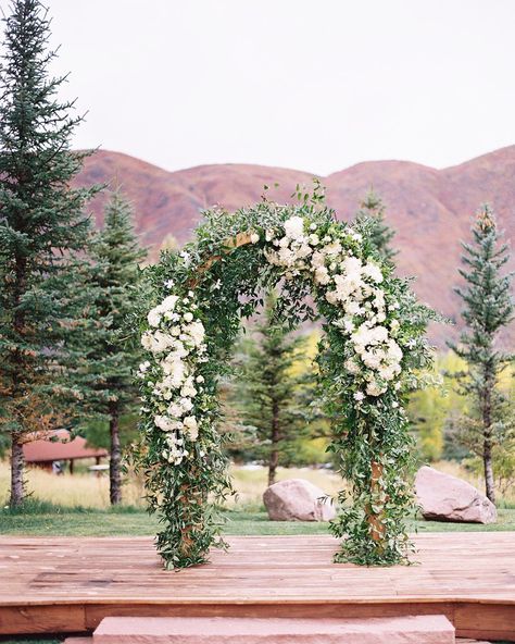 Stunning arbor by @barerootflora with @bluebirdproductions in #aspen - so glad to be heading back out there this weekend for a beautiful event! #destinationwedding #aspenwedding #weddingarbor #flowers Aspen Wedding, Wedding Arbour, Beaver Creek, Wedding Costs, Colorado Wedding, Wedding Florist, Arbor, Aspen, This Weekend