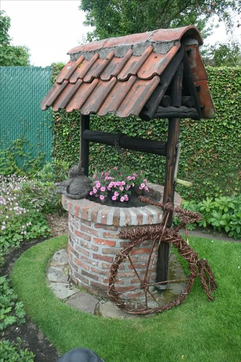 Wishing Well Garden, Wishing Wells, Front Yard Landscaping Australian, Meteor Garden 2018, Garden Decor Projects, Front Yard Landscaping Plans, Front Yard Landscaping Simple, Front Yard Landscaping Ideas, Yard Landscaping Ideas