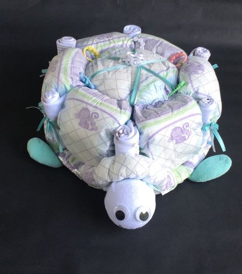 Turtle Diaper Cake, Turtle Baby Shower Theme, Safari Baby Shower Boy, Mommy Diy, Turtle Baby Shower, Ocean Baby Showers, Baby Shower Ideas For Boys, Boy Baby Shower Centerpieces, Boys Diy