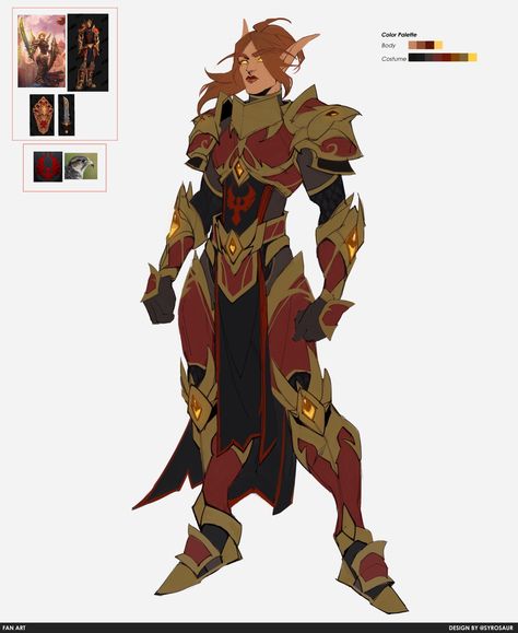 Elf Armor, Dark Reaper, Low Poly Character, Blood Elf, Warcraft Art, High Elf, July 5th, Fantasy Monster, Wow Art