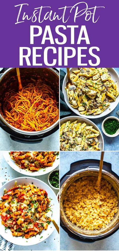 Making pasta in the Instant Pot is the best! These Easy and Healthy Instant Pot Pasta Recipes will feed your family in a flash. #instantpot #pasta Healthy Instant Pot Pasta Recipes, Easy Healthy Casseroles, Instant Pot Pasta Recipes, Pasta In The Instant Pot, Pasta Instant Pot, Pot Pasta Recipes, Instant Pot Pasta, Cheesy Pasta Recipes, Bruschetta Chicken Pasta