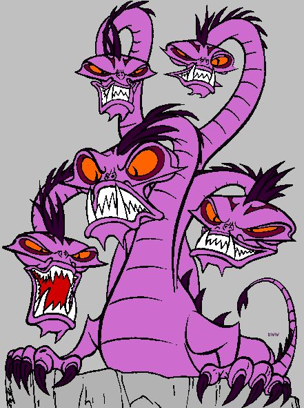 Hydra Hercules, Hydra Tattoo, Hydra Monster, Disney Villain Party, Hercules Disney, Disney Sleeve, Cartoon Drawings Sketches, Disney Horror, Deck Art