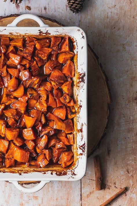 This recipe for classic southern candied yams has been one of my family's favorite thanksgiving side dishes for generations. A super easy recipe sure to satisfy your sweet tooth, fresh sweet potatoes are chopped up, coated in a sweet and rich brown sugar mixture, then baked until candied and sitting in a buttery syrup that you won't mind having touch the baked mac and cheese. Thanksgiving Yam Recipe, Candied Sweet Potato Recipes, Southern Candied Yams, Brown Sugar Sweet Potatoes, Candied Yams Recipe, Dessert Pizza Recipes, Candied Yams, Yams Recipe, Candy Yams