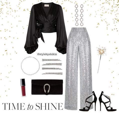 A New Years Eve party outfit moodboard Decent Party Outfits, New Years Eve Party Outfit, New Years Eve Party Outfits, Daaru Party Pic, Party Pic, Gold Outfit, Mom Fashion, New Years Outfit, Virtual Fashion