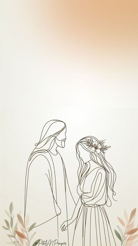 Godly Woman Quotes Wallpaper, Daughter Of God Art, Me And Jesus Wallpaper, Jesus Cute Wallpaper, Jesus And Me Wallpaper, Woman Phone Wallpaper, Cute Jesus Wallpaper, Jesus And Me Illustration, Jesus Christ Wallpaper