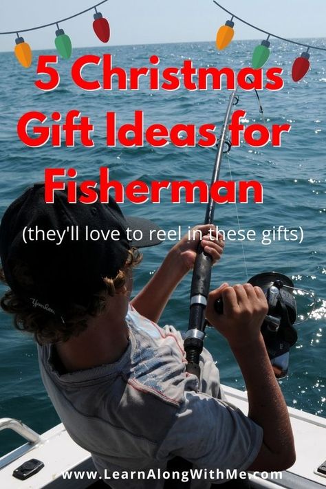 got a fisherman on your Christmas list? Gifts For The Fisherman Dads, Fisherman Gift Ideas, Ice Fishing Gifts, Fishing Christmas Gifts, Gifts For Fisherman, Christmas Presents For Boyfriend, Fishing Christmas, Gift Baskets For Men, Fisherman Gifts