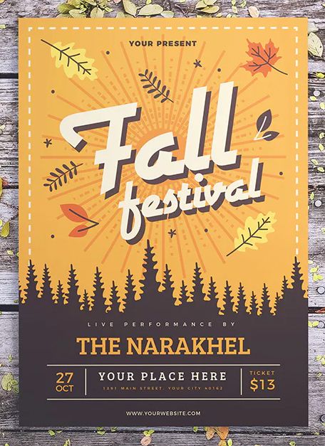 Fall Festival Flyer Template AI, PSD Fall Festival Poster Design, Harvest Festival Flyer, Fall Flyer Design, Fall Poster Design, Canva Posters Ideas, Fall Festival Poster, Autumn Graphic Design, Fall Graphic Design, Fall Festival Flyer