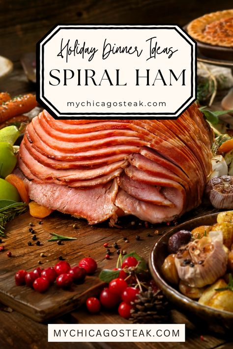 Christmas Spiral Ham, Spiral Ham Recipes, Glazed Spiral Ham, Recipes With Cooked Ham, Cooking Spiral Ham, Ham In The Oven, Spiral Cut Ham, Ham Steak, Spiral Sliced Ham