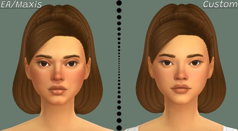 SodaPop! Default Skinblend - Create a Sim - The Sims 4 - CurseForge Sims Default Skin, Default Skin Blend Sims 4, Skinblends Sims 4, Default Skinblend Sims 4, Sims 4 Default Skin, Sims2cc Skin Default, Sims Design, Cc Makeup, Face Template