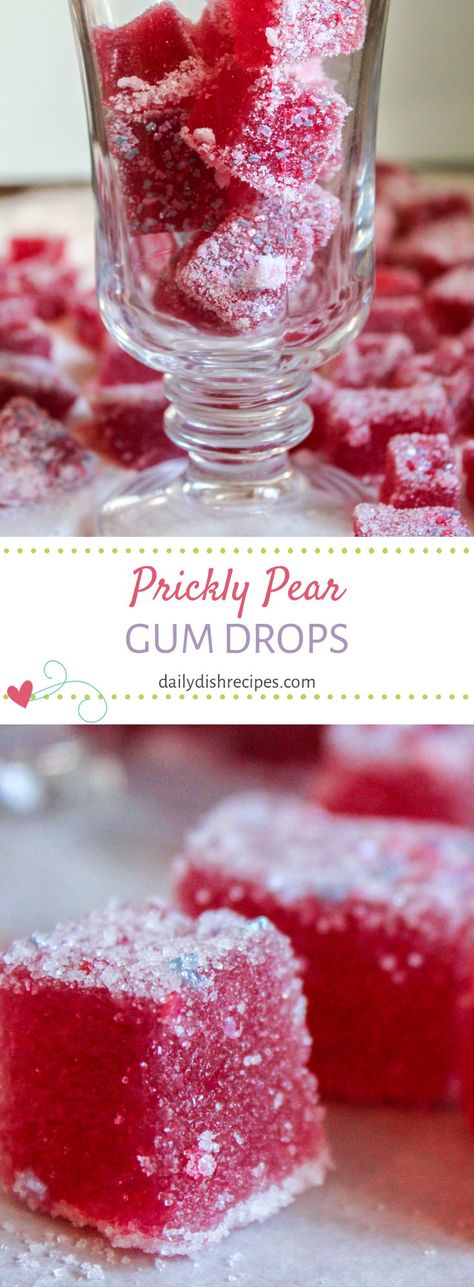 It's pretty easy to turn cactus fruit into candy, and I'll show you how to make prickly pear gum drops. Easy AND delicious! Makes a fun gift idea! Cactus Recipes, Cactus Candy, Prickly Pear Recipes, Cactus Recipe, Cactus Fruit, Borrego Springs, Pear Jam, Diy Chocolate, Pear Fruit