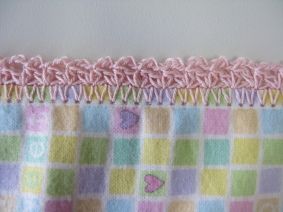 Instructions for Crochet Edges Hemstitch Crochet Patterns, Fleece Blanket Edging, Crocheted Edgings, Crochet Baby Blanket Edging, Crochet Edging Patterns Free, Blanket Edging, Picot Crochet, Crochet Edging Pattern, Crochet Blanket Edging