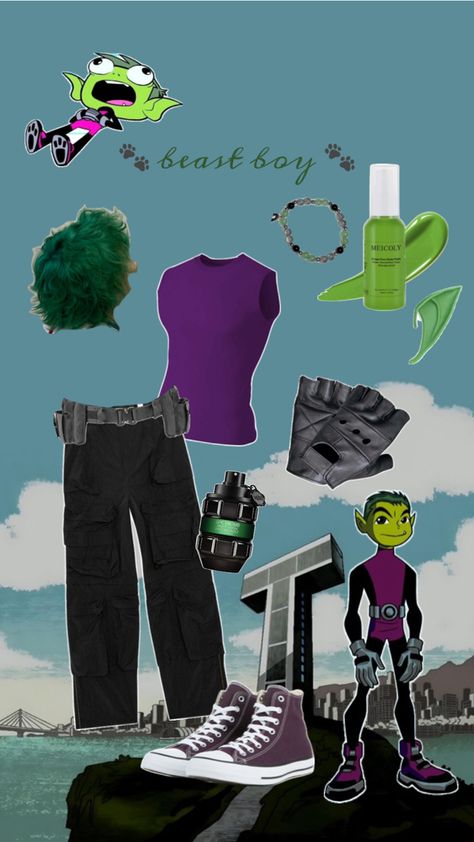 teen titans, raven, couples costume, party outfit, halloween. Raven Couples Costume, Teen Titans Go Costume, Beast Boy Costume, Raven Halloween Costume, Party Outfit Halloween, Costume Party Outfit, Costumes For Teenage Girl, Teen Titans Raven