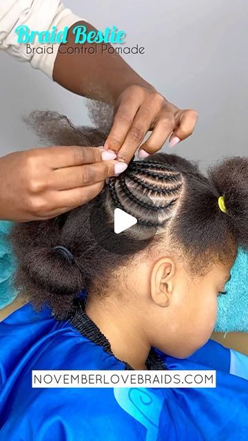 Braided Ponytail Hairstyles For Kids, Kids Cornrow Hairstyles Simple, African Hairstyles For Kids, November Love, Kids Cornrow Hairstyles, Single Plaits, Hairstyle For Kids, Plait Styles, Braided Mohawk Hairstyles