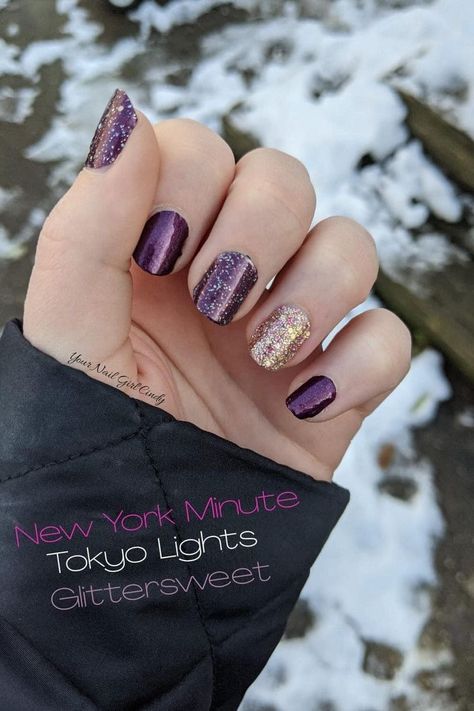 Put It To Rest Color Street Combo, Tokyo Lights Mixed Mani, Color Street Tokyo Lights Combo, Color Street New York Minute Combo, Colorstreet Mani Ideas, New York Minute Color Street Combo, Tokyo Lights Color Street Combos, Colorstreet Nail Ideas 2023, Color Street Mani Ideas