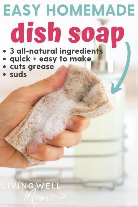 Homemade Alternatives, Homemade Dish Soap, Diy Dish Soap, Natural Dish Soap, Homemade Cleaning Supplies, Diy Dish, Homemade Laundry Detergent, Homemade Laundry, Homemade Cleaning Solutions