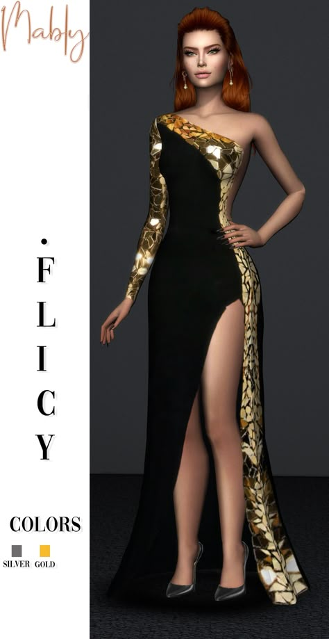 Black And Gold Dress Outfit, Sims Fashion, Optical Illusion Dress, Sims 4 Toddler Clothes, Sims 4 Dresses, Sims 4 Toddler, Sims4 Clothes, Sims Hair, Sims 4 Mods Clothes