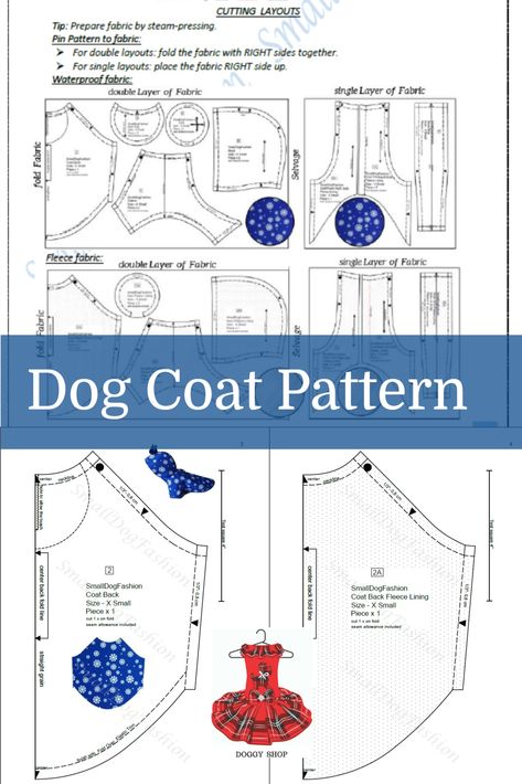 How to make dog clothes, dog coat sewing pattern, for small dog. #smalldogfashion #dograincoat #dogcoats #doghoodie #dogclothes #dogclothesdiy #dogclothing  #dogclothespatterns Dog Coat Sewing Pattern, Dog Hoodie Pattern, Pattern Dog Clothes, Small Dog Clothes Patterns, Dog Dress Pattern, Coat Sewing Pattern, Dog Coat Pattern, Dog Sewing Patterns, Dog Jackets