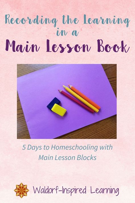 Main lesson books are where children record their learning. In the Waldorf approach, children create their own book of what they learn during each 3 to 6 week main lesson block. Check out how to make a main lesson book here. #waldorfhomeschooling #mainlessonbooks #mainlessonblocks Waldorf Lessons, Waldorf Homeschooling, Natural Learning, Abstract Science, Middle School Literacy, Oak Meadow, Waldorf Homeschool, 8th Grade Science, Ninth Grade