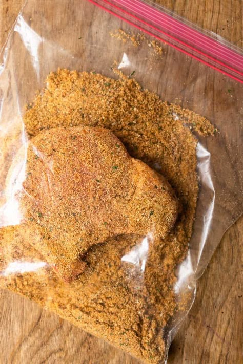 Homemade Shake and Bake Pork Chops - Modern Farmhouse Eats How To Make Shake And Bake Pork Chops Crispy, Crumbed Pork Chops, Shake And Bake Pork Chops, Bake Pork Chops, Shake And Bake Pork, Homemade Shake And Bake, Pork Chop Seasoning, Baked Pork Chops Oven, Breaded Pork Chops