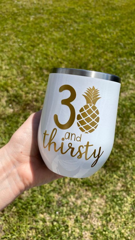 Husband 30th Birthday, 30th Birthday Ideas For Women, 30th Birthday Themes, 30th Birthday Bash, Its My Birthday Month, Twins Gift, 30th Birthday Decorations, Birthday Wine Glass, 30 Birthday