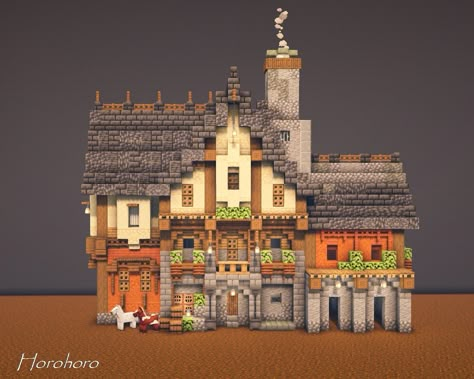 Minecraft Factory, Minecraft Castle Designs, Minecraft Steampunk, Mc Mods, Minecraft House Plans, Large Houses, Minecraft Castle, Minecraft Medieval, Amazing Minecraft