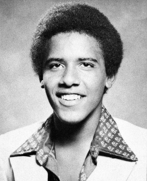 Barack Obama: 1979 Young Obama, High School Yearbook Photos, Celebrity Yearbook Photos, Barack Obama Family, Celebrity Yearbook, Yearbook Pictures, Very Important Person, Black Presidents, Barack And Michelle