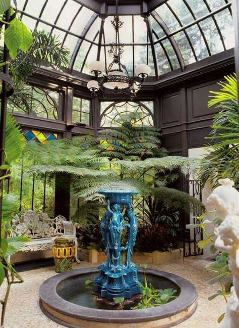 Victorian conservatory.  Yes please. What Is A Conservatory, Victorian Conservatory, Conservatory Greenhouse, Greenhouse Plans, Kitchen Ceiling, Garden Greenhouse, Glass Roof, Glass House, Shade Garden