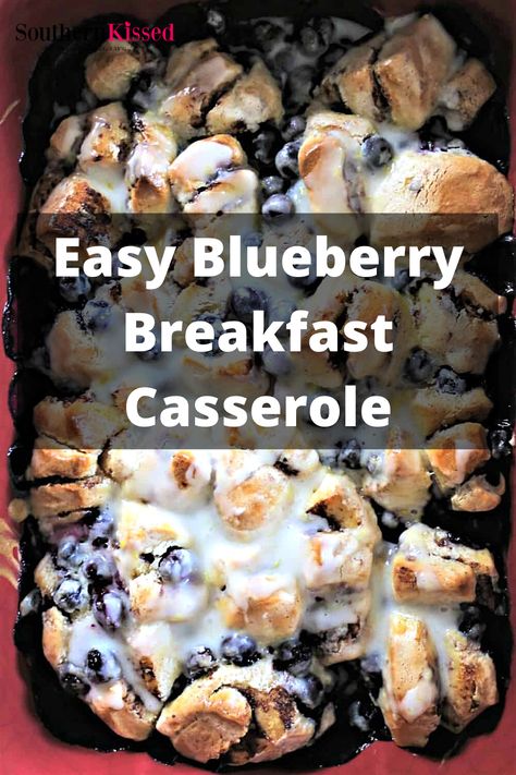 Dessert With Cinnamon, Blueberry Breakfast Casserole, Cinnamon Rolls Cream, Breakfast Bagel, Blueberry Breakfast, Breakfast And Brunch, Easy Blueberry, Blueberry Recipes, Diet Vegetarian