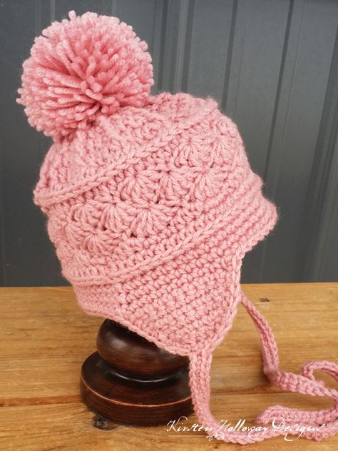 Ski Hat Crochet, Crochet Baby Hat Patterns, Earflap Hat, Baby Hat Patterns, Crochet Knit Hat, Bonnet Crochet, Ski Hat, Hat Crochet, Crochet Baby Hats