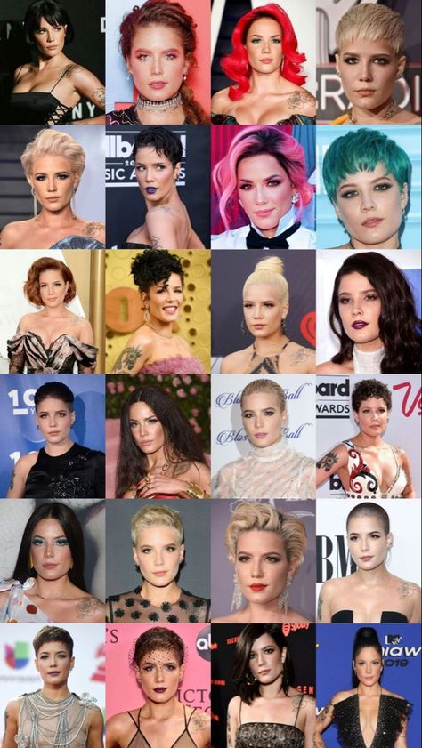 Halsey Long Hair, Halsey Short Hair, Halsey Red Carpet, Halsey Hair, Halsey Singer, Halsey Style, Dyed Hair Pastel, Carpet Looks, Halsey