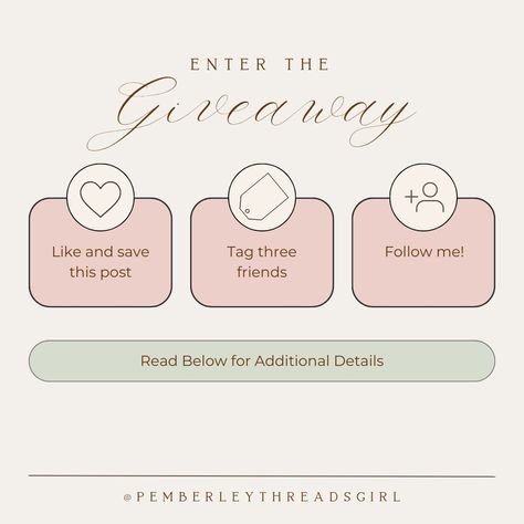 GIVEAWAY ENDED - our winner is @100yearsofamericangirls 🎉🍾 It’s time for a giveaway! Win my entire pattern library of PDF patterns!​​​​​​​​ ​​​​​​​​ To enter:​​​​​​​​ 💗 Like and save this post​​​​​​​​ 💗 Tag three friends in the comments​​​​​​​​ 💗 Follow me!​​​​​​​​ ​​​​​​​​ Share this post on Facebook and Instagram to spread the word!​​​​​​​​ #pemberleythreads​​​​​​​​ ​​​​​​​​ GIVEAWAY ENDS​​​​​​​​ May 3, 2024 at 11:59 PM EST . WINNER WILL BE ANNOUNCED May 5, 2024 . Note - winner will be ann... Nail Giveaway Post Ideas, Giveaway Story Instagram, Giveaway Winner Post, Giveaway Post Ideas, Giveaway Template, Instagram Giveaway Posts, Salon Board, Giveaway Graphic, Giveaway Tags