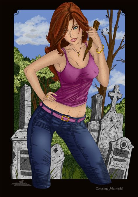 Buffy Fanart, Comic Art Girls, Comics Girls, Buffy The Vampire, Buffy The Vampire Slayer, Vampire Slayer, The Vampire, Art Girl, Comic Art