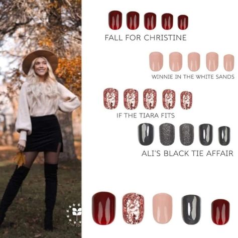 Red Aspen Mani Mix Up, Red Aspen Nails Combo, Red Aspen Nail Dash Combos Christmas, Red Aspen Mixed Mani, Red Aspen Nail Dash Combos Winter, Red Aspen Nail Dash Combos Fall, Red Aspen Nail Dash Combos, Dash Nails, Red Aspen Nail Dash