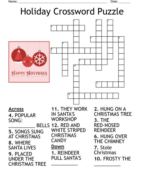 Holiday Crossword Puzzle Holiday Crossword Puzzle Free Printable, Christmas Crossword, Christmas Wallpaper Ipad, Christmas Word Search, 10% Happier, Wallpaper Ipad, Christmas Words, Christmas Cross, Crossword Puzzle